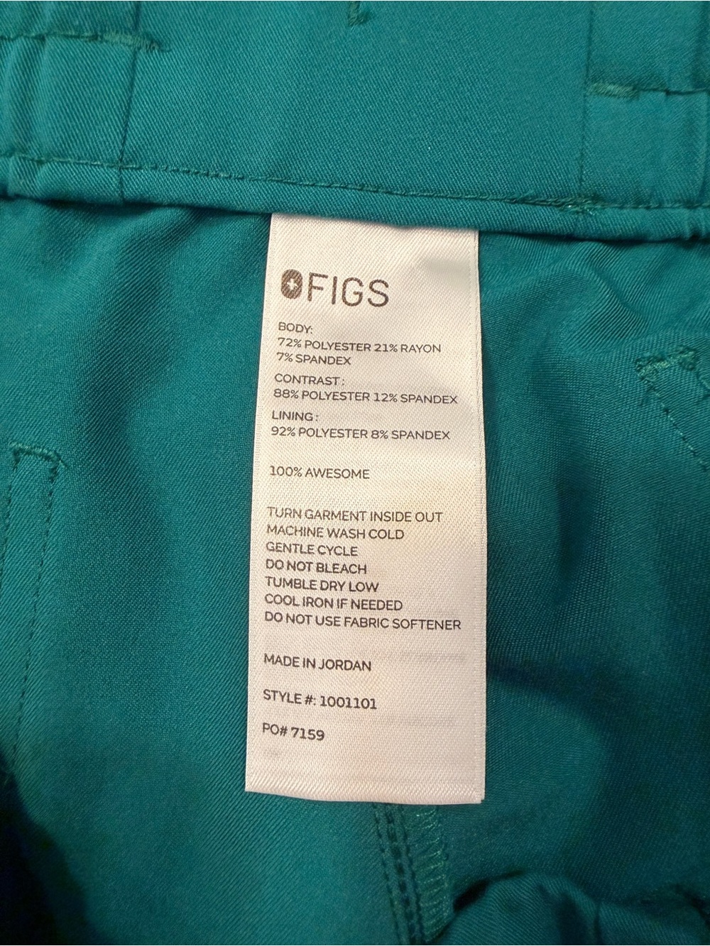FIGS Hunter Green Scrub Set - Women’s Large Catarina & Large RW Uman - Picture 9 of 9